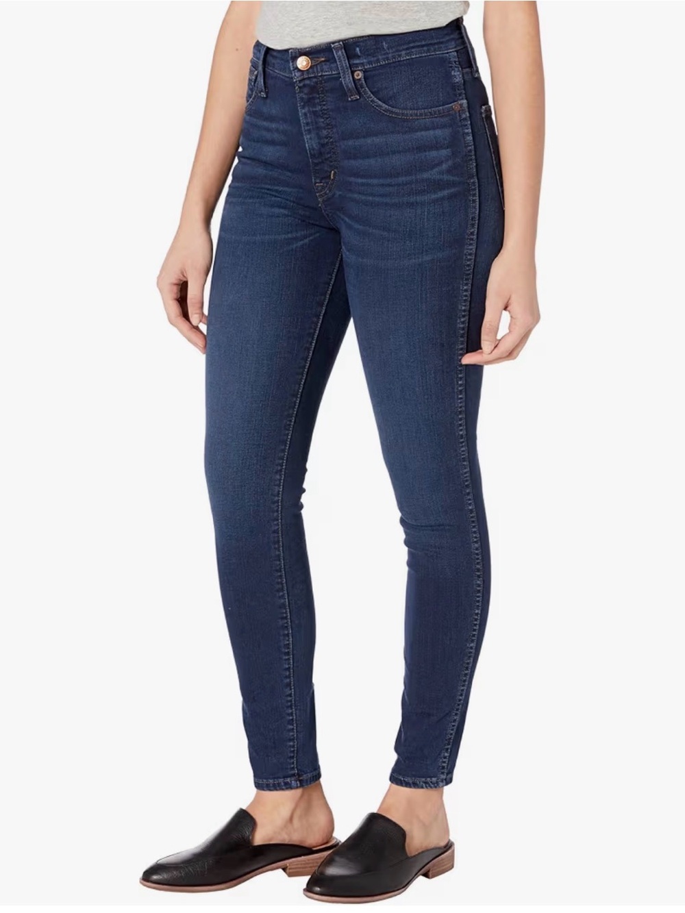 Madewell Dark Blue High-Rise Skinny Jeans